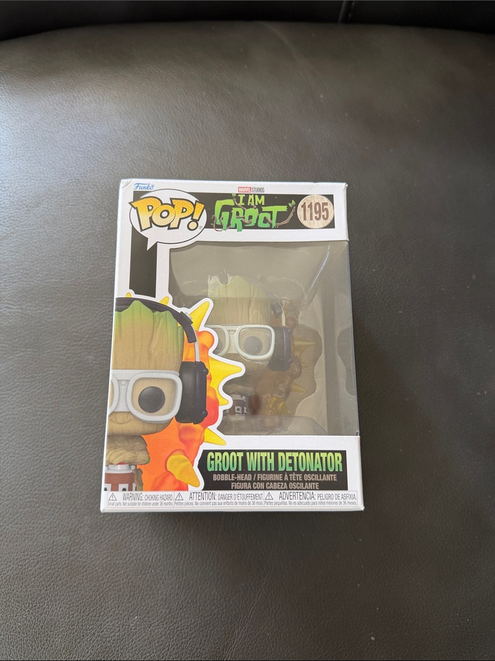 Funko I Am Groot Pop! Figure - Green & Brown with Orange Accent